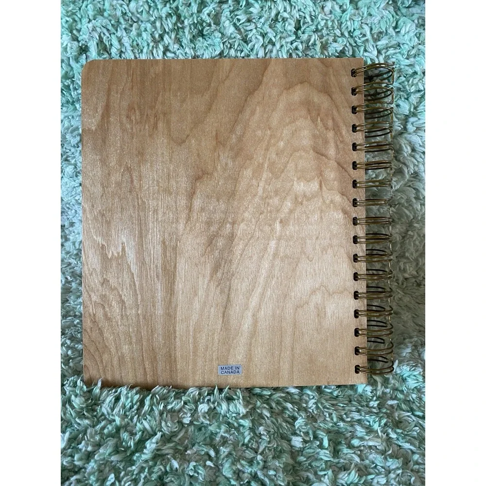 Wood Laser Design Guest Book Journal Mountain Trees Lake Nature Wedding B&B